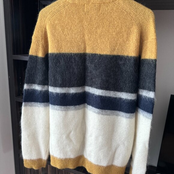 Solid Homme Wool and Mohair-Blend Sweater - Picture 3 of 4